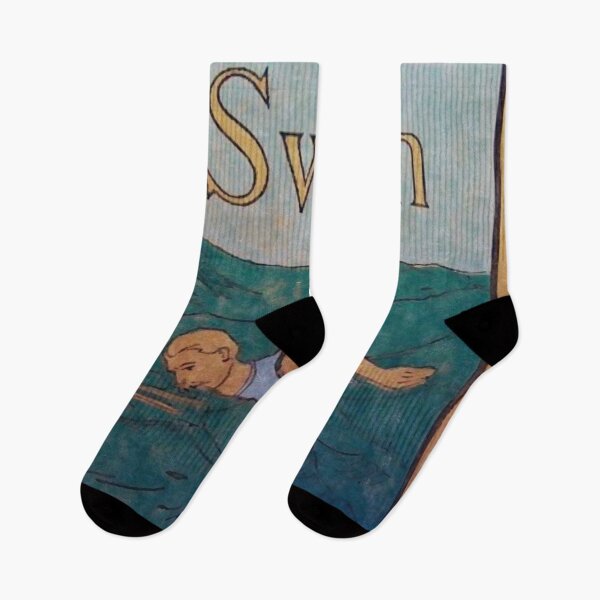Item preview, learn to swim designed and sold by BookCoverSeeker.