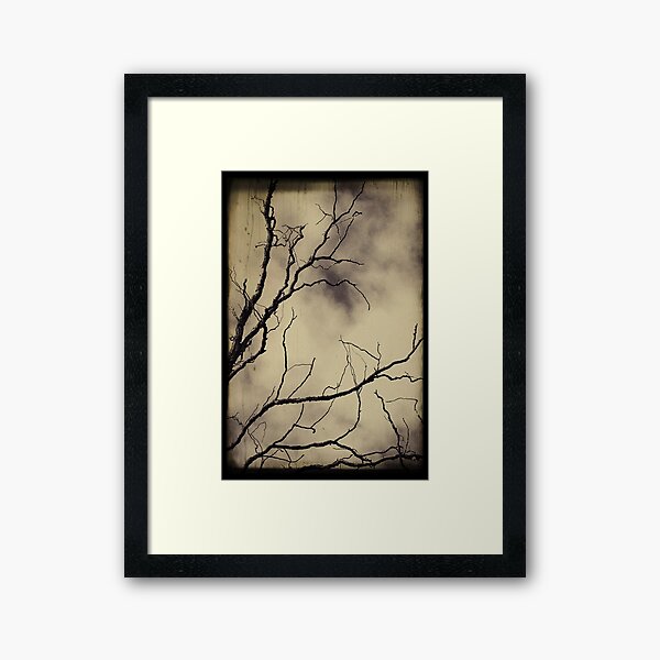 The darkness that surrounds.. Framed Art Print