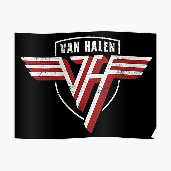 Van Halen 7 American Hard Rock Band Poster Roth Music Star Picture Old Photo