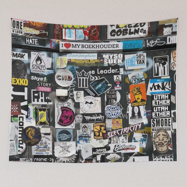 Item preview, GRAFFITI assorted poster in wall  Poster Collage Binnen Vissersstraat 3 designed and sold by R.U BOLD.