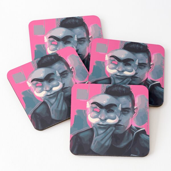 Item preview, Mr. Robot and His Mask - Rami Malek Fanart designed and sold by L. Layne.