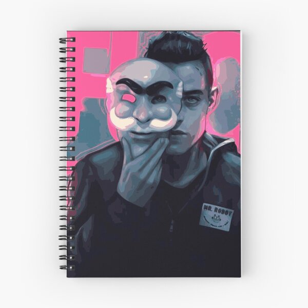 Artikelvorschau, Mr. Robot und seine Maske - Rami Malek Fanart entworfen und verkauft von L. Layne.