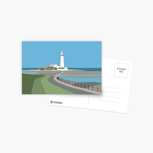 St Mary's Lighthouse, Whitley Bay Postcard