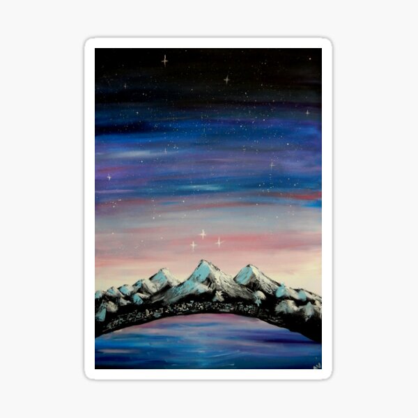 Item preview, Velaris Night Court inspired painting designed and sold by artofnella.