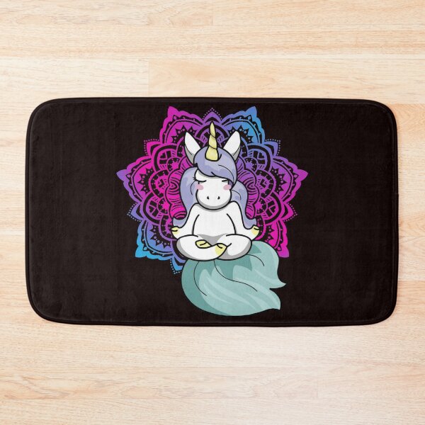 Item preview, Unicorn in Yoga Lotus Meditation Mandala designed and sold by wishtopia.