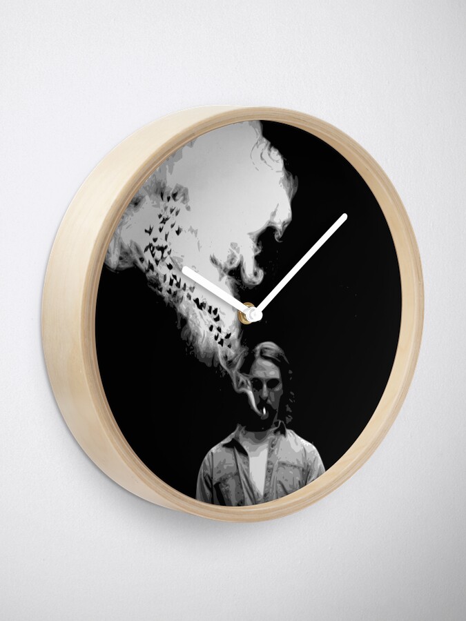 cigarette clock Rustin Cohle from True Detective Smoking a Cigarette