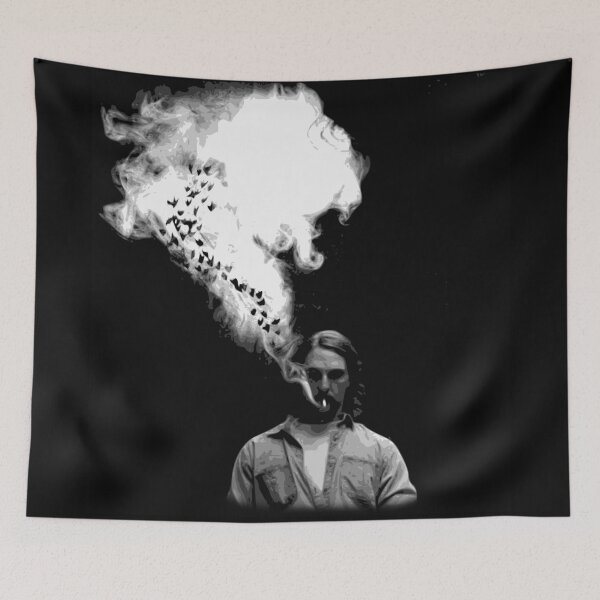 Item preview, Rustin Cohle from True Detective Smoking a Cigarette designed and sold by L. Layne.