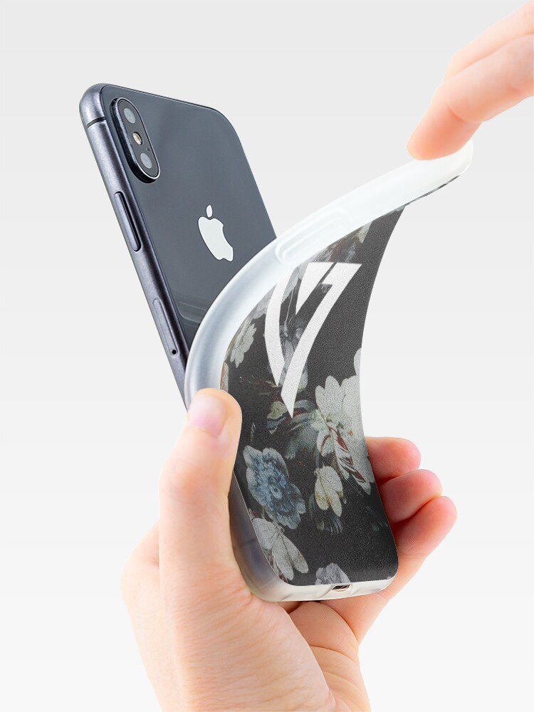 Alternative Ansicht von Schwarz Floral Siebzehn Kpop iPhone und Samsung Fall iPhone-Hülle & Cover