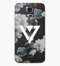 Schwarz Floral Siebzehn Kpop iPhone und Samsung Fall Hülle & Klebefolie für Samsung Galaxy