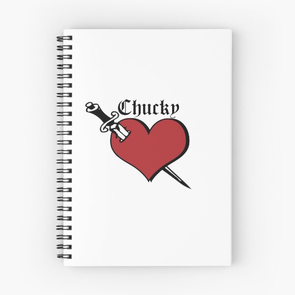 Item preview, CHUCKY tattoo heart with knife tiffany sticker artwork designed and sold by heauxshi.