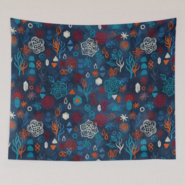 Item preview, Earth, Water, Fire, Air - a watercolor pattern designed and sold by micklyn.