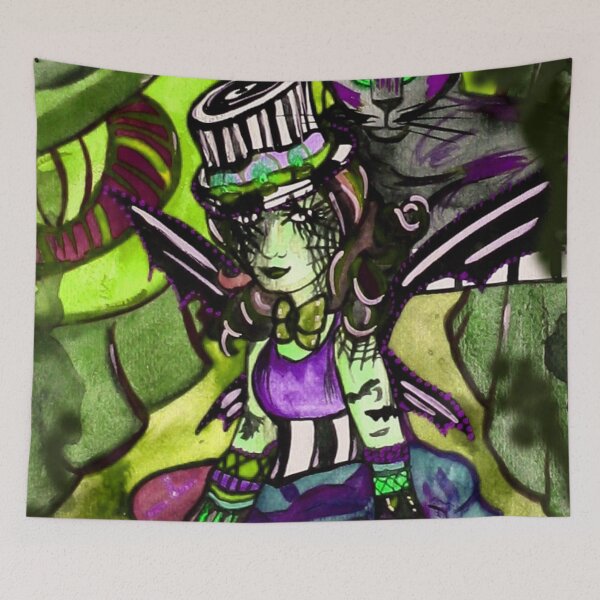 Item preview, Circus of Shadows - Green and Purple  designed and sold by Niina  Niskanen.