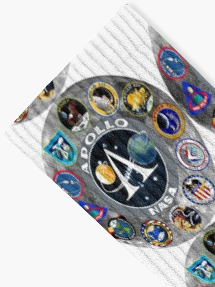 Thumbnail 2 of 5, Socks, Apollo Mission Composite Logo designed and sold by Nikki SpaceStuffPlus.