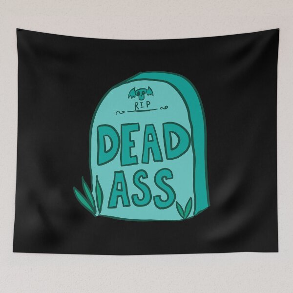 Item preview, Deadass Tombstone - Teal designed and sold by MOREDANKMEMES.