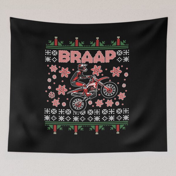 Item preview, Christmas Motorcycle Motocross Braap Dirt Bike designed and sold by DSWShirts.