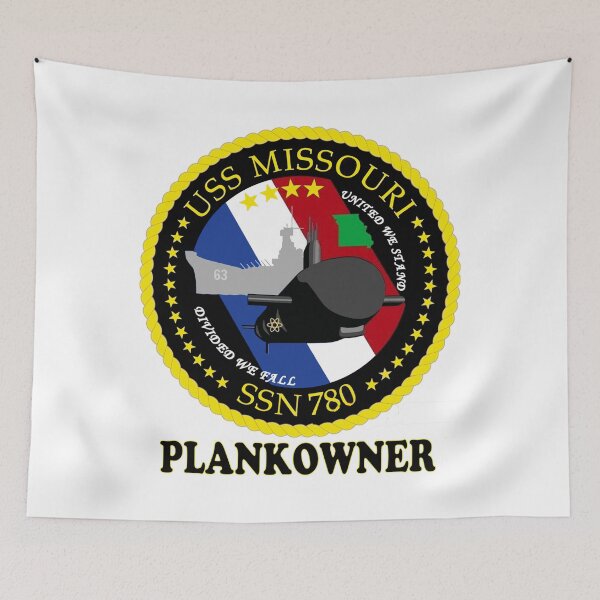Item preview, SSN-780 USS Missouri Plank Owner Crest designed and sold by Nikki SpaceStuffPlus.