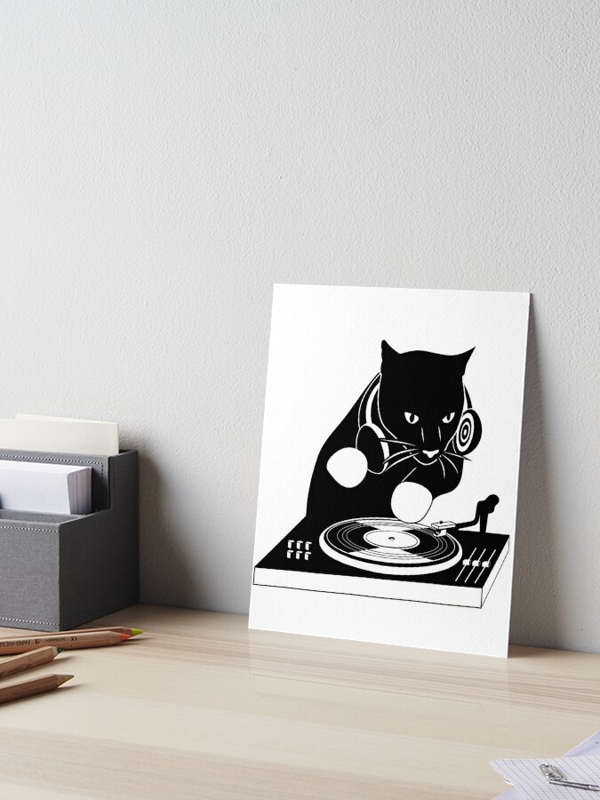 DJ Cat | Art Board Print