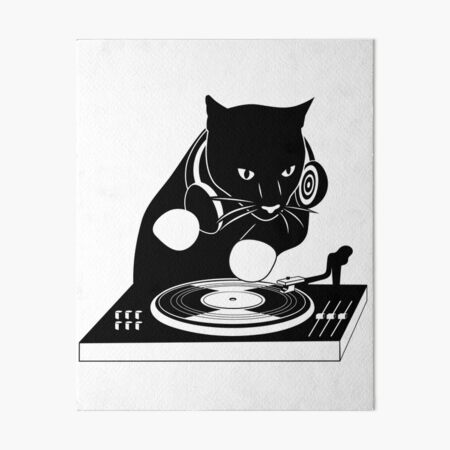 DJ Cat | Art Board Print