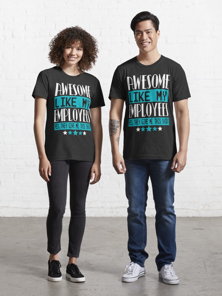 I Am A Proud Boss Of Freaking Awesome Employees T Shirt funny thanksgiving or Christmas gift for boss employees  Short-Sleeve Unisex T-Shirt