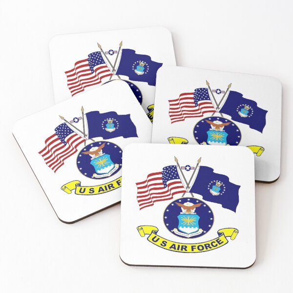 Item preview, U. S & Air Force Crossed Flags designed and sold by Nikki SpaceStuffPlus.