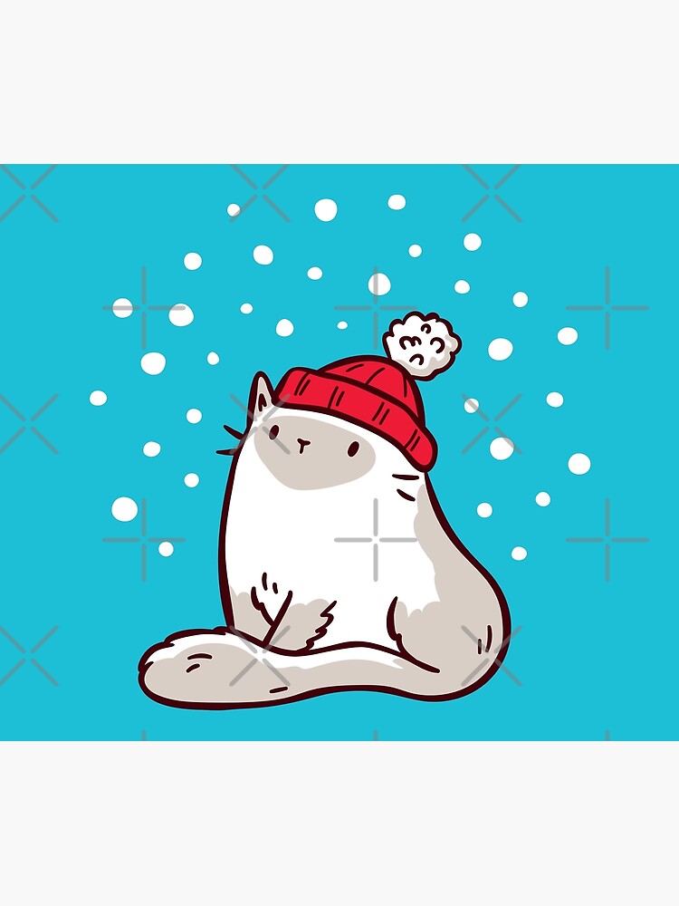 Cat Watching Snowfall by LydiaLyd