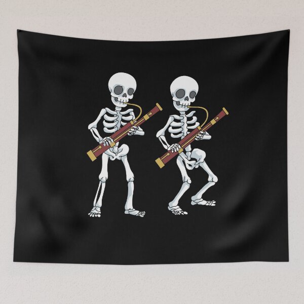 Item preview, Skeleton Bassoon Band Player Bassoonist Reeds designed and sold by DSWShirts.
