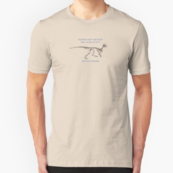 Dinosaurs read books? Slim Fit T-Shirt