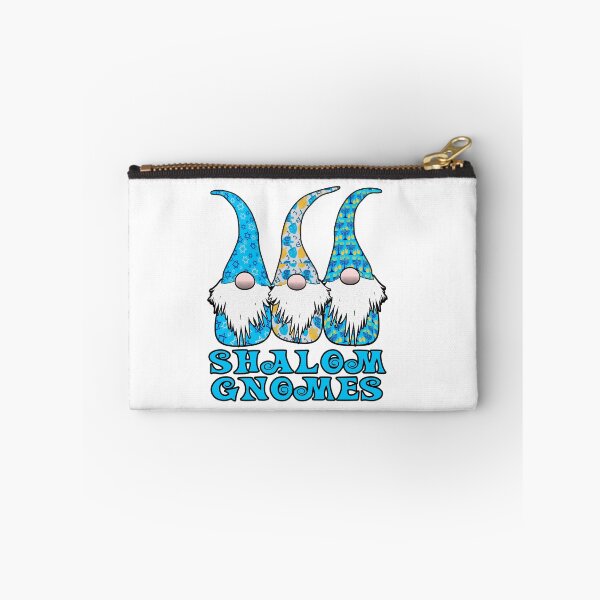 Item preview, Shalom Gnome 3 Hanukkah Gnomes Elves Cute Blue Dreidel Hats designed and sold by funnytshirtemp.