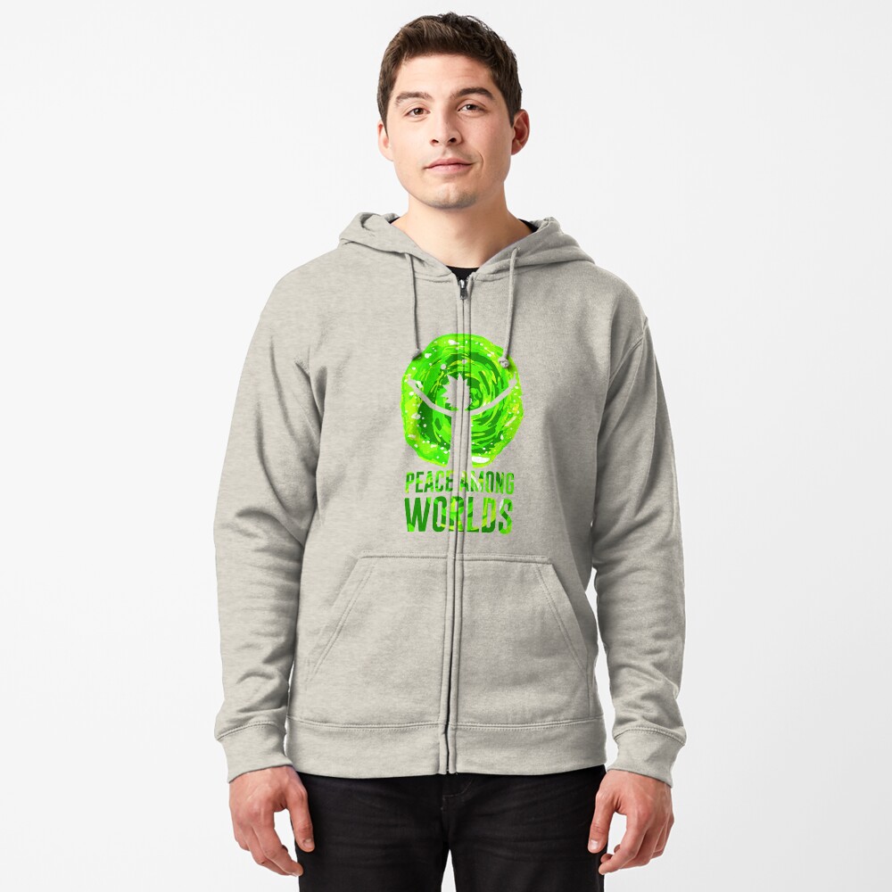 rick and morty peace among worlds hoodie