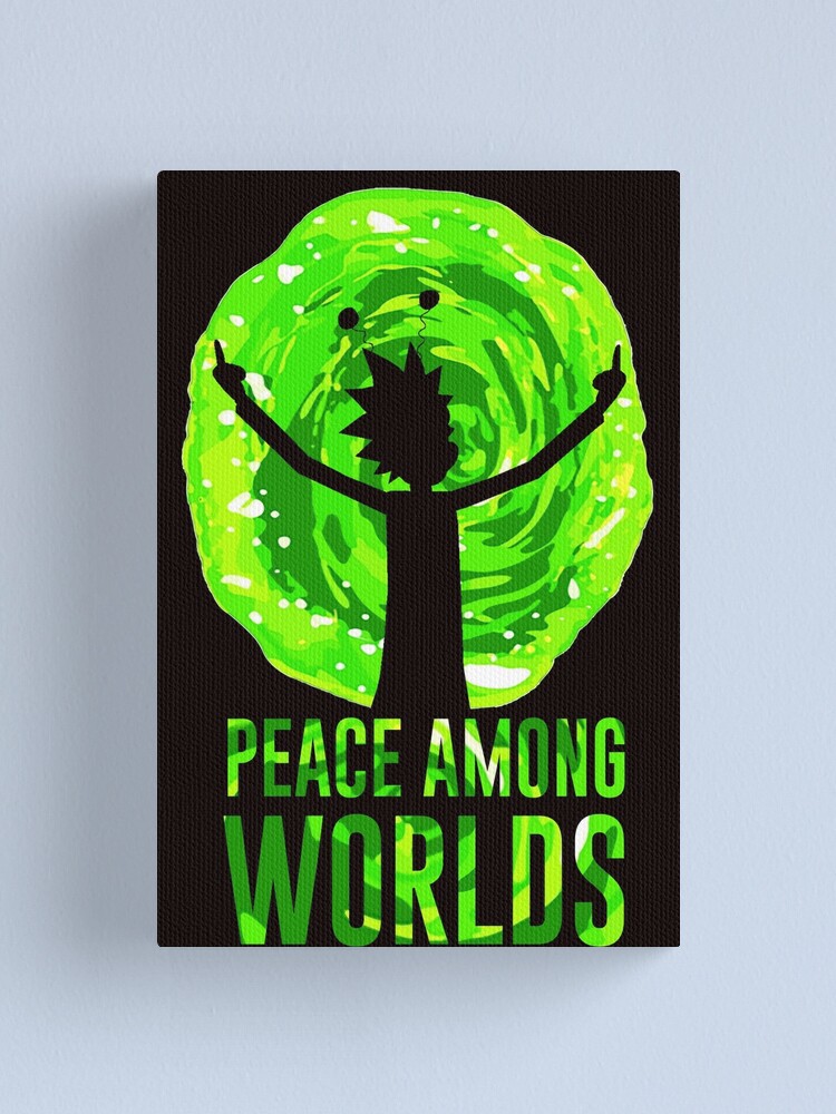 Rick & Morty Peace Among Worlds Canvas Painting Wall Art Print Poster Wall Xmas 