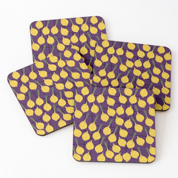 Item preview, Cute Onions Pattern on Purple Background designed and sold by kapotka.