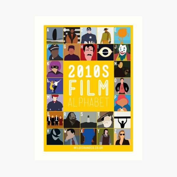 2010s Film Alphabet Art Print