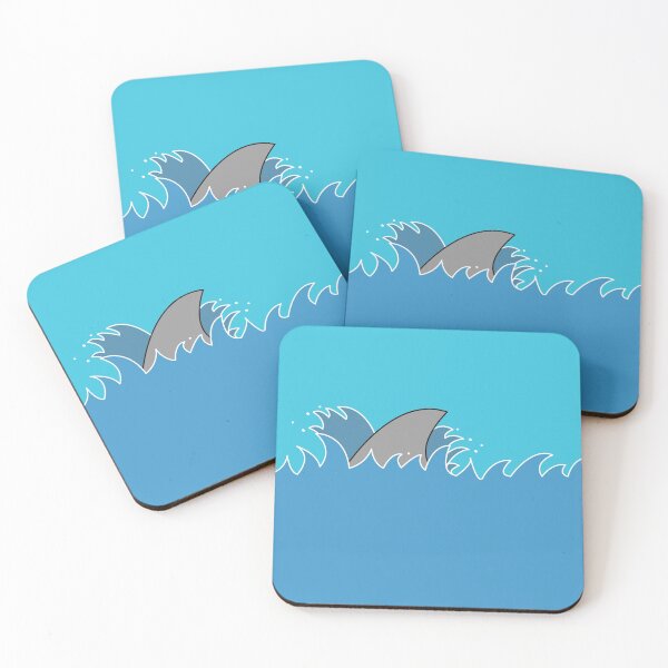 Item preview, Shark fin in ocean waves designed and sold by designInk.