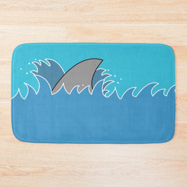 Item preview, Shark fin in ocean waves designed and sold by designInk.