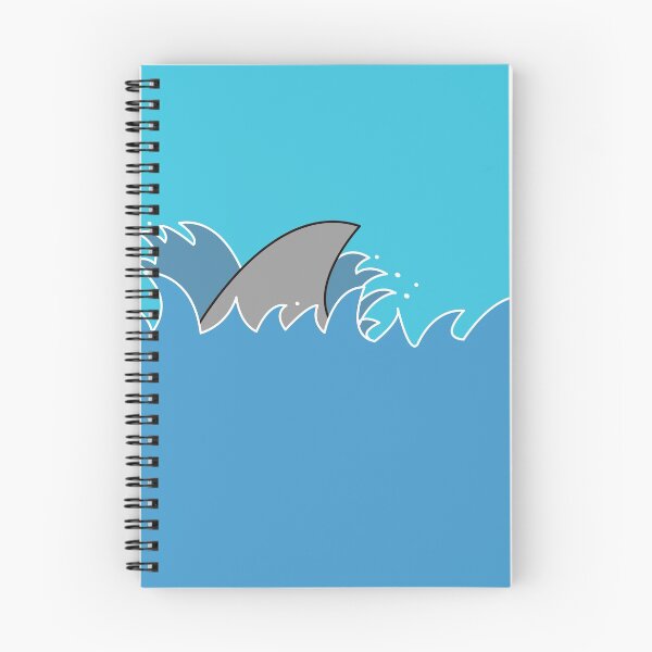 Item preview, Shark fin in ocean waves designed and sold by designInk.