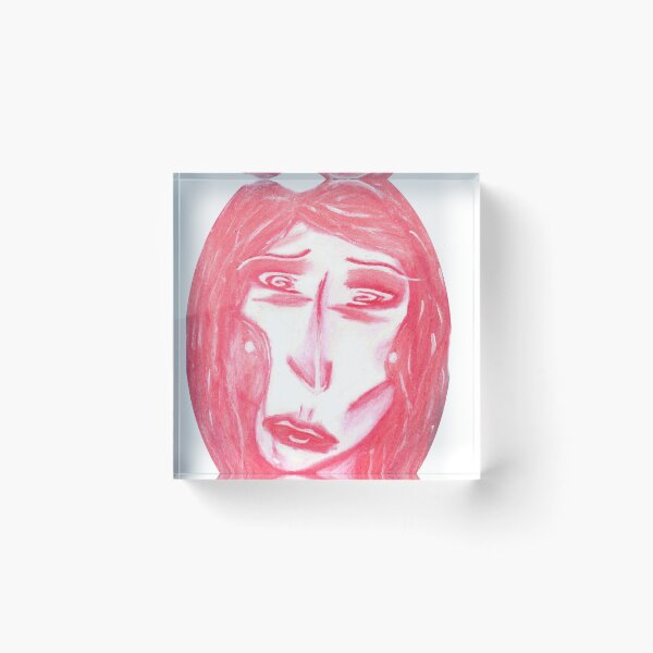 Item preview, oil pastel portrait designed and sold by zannkke.