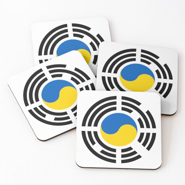 Item preview, Korean Ukrainian Multinational Patriot Flag Series designed and sold by Carbon-Fibre Media.