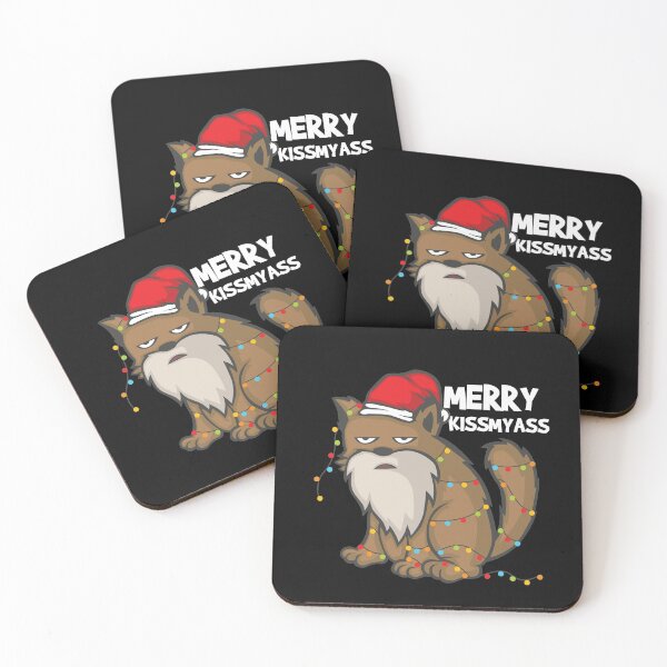 Item preview, Merry Kissmyass Bad-tempered cat hates Christmas designed and sold by katastrophal.