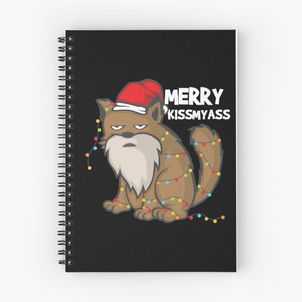 Item preview, Merry Kissmyass Bad-tempered cat hates Christmas designed and sold by katastrophal.