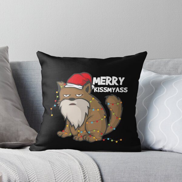 Item preview, Merry Kissmyass Bad-tempered cat hates Christmas designed and sold by katastrophal.