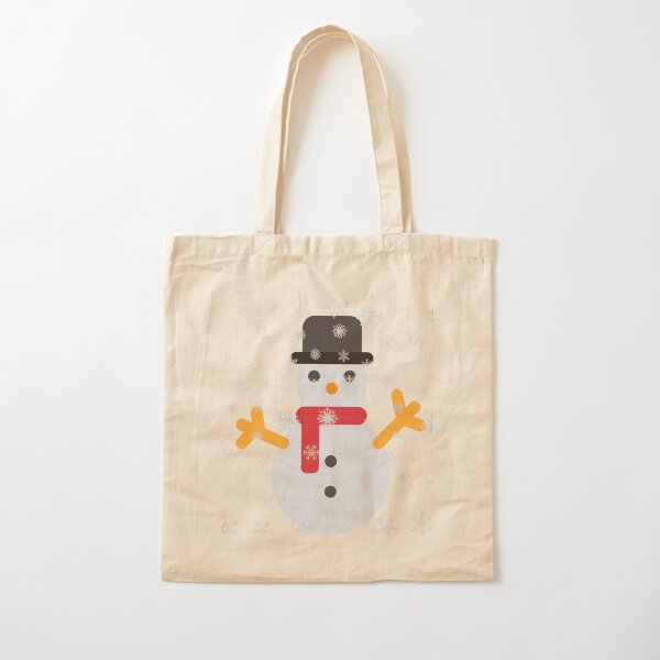 Christmas snowman Cotton Tote Bag