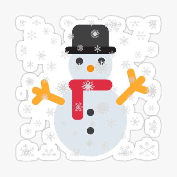 Christmas snowman Sticker