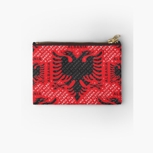 Artikelvorschau, Albanisches Flaggenmuster 2 entworfen und verkauft von B & K     Store.