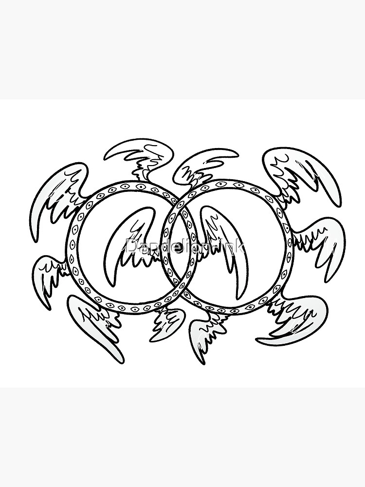 Ophanim Art Board Print By Dandelion Ink Redbubble