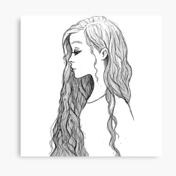 Cartoon Girl Pencil Sketch Gifts & Merchandise for Sale | Redbubble