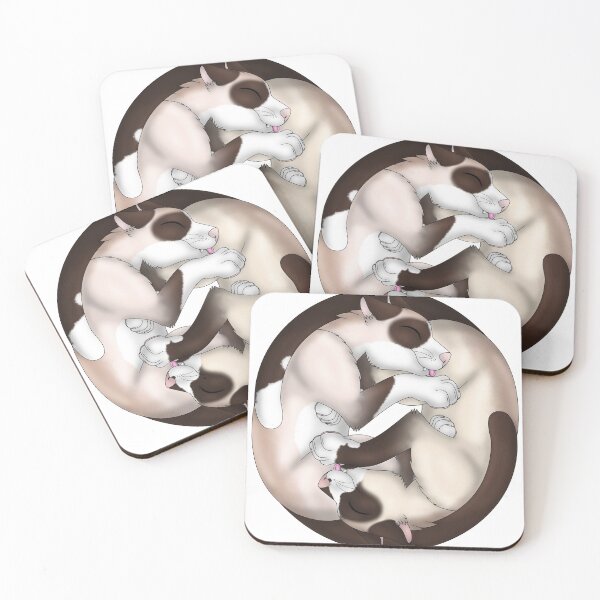 Item preview, Yin-Yang Cats: Snowshoe Point designed and sold by spyroid101.