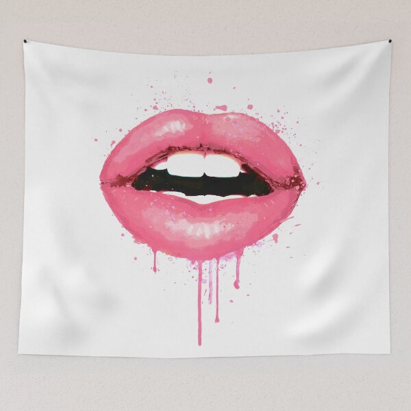 Item preview, Labios Rosados Boca Amor Beso Imprimir Chica Sexy designed and sold by LotusGifts.