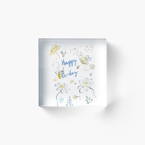 Happy B-day! Acrylic Block