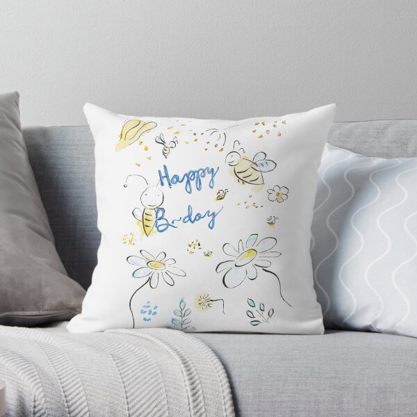 Happy B-day! Throw Pillow