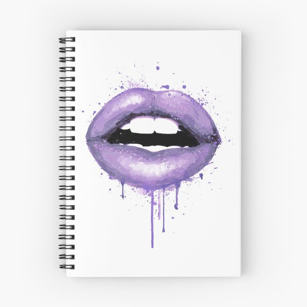 Item preview, Lavender Lips Sexy Girl Mouth Love Kiss Print designed and sold by LotusGifts.